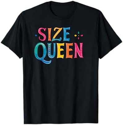 Amazon.com: Fun Graphic- Size Queen Premium Tri-blend T-Shirt